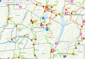 NYSSA Snowmobile trail map for central and upstate new york
