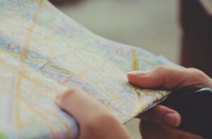vacation travel road map